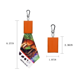 Outdoor Foldable Eyeglass Cloth Keychain