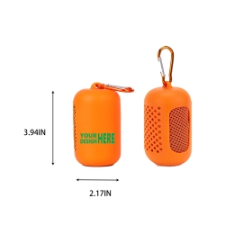 Ice Silk Cooling Towel with Silicone Case