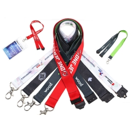 Work ID Lanyard with Safety Clip