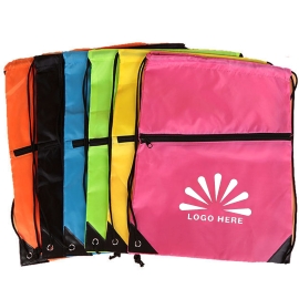 Nylon Drawstring Backpack