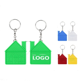House Shape Tape Measure Keychain
