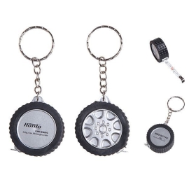 Tire Shape Tape Measure Keychain