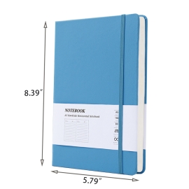 A notebook with a hard shell and straps