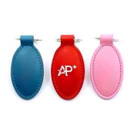 Double-layer PU keychain