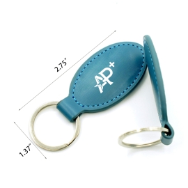 Double-layer PU keychain