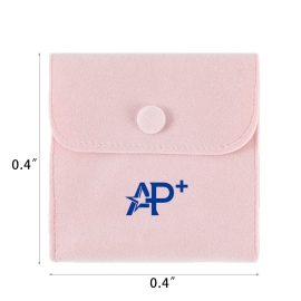 Double-sided flannel can be used to put jewelry in a snap bag