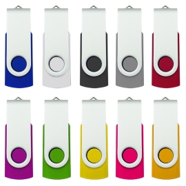 Rotating Customizable Logo Metal USB Drive