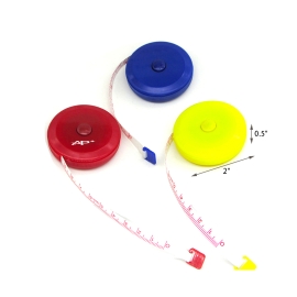 A 1.5-meter self-retractable customizable logo tape measure