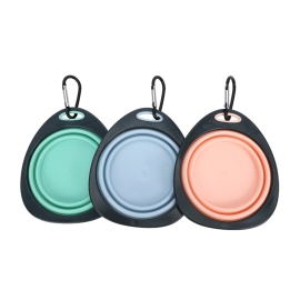 Outdoor pet TPR material folding bowl