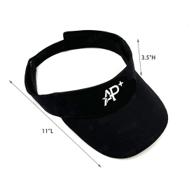 Pure cotton open-top embroidered logo print cap