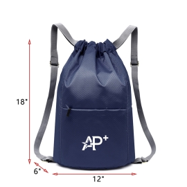 A waterproof nylon lightweight and large-capacity backpack with a drawstring closure for the bag opening