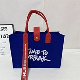 Handmade Custom Felt Tote Bags – Choose Your Size, Color &amp; Design