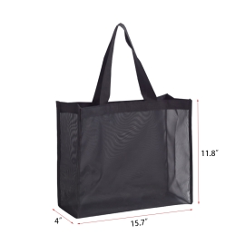 Premium Thick Transparent Nylon Mesh Tote Bag  