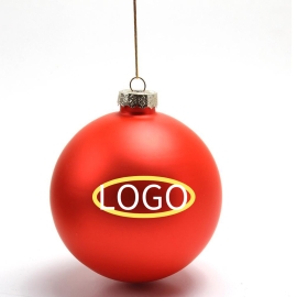 Custom Logo Christmas Glass Balls