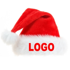 Adult Christmas Hat with Embroidered Logo