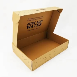 3-Ply Corrugated White Airplane Shipping Cartons (Custom Logo)