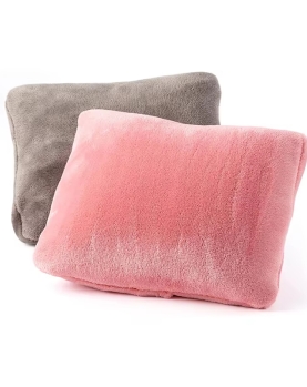 Custom Logo 2-in-1 Flannel Travel Blanket (Airplane Bag)