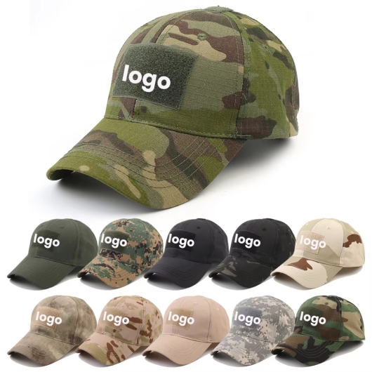 Men’s Tactical CP Camo Baseball Cap with Velcro Patch