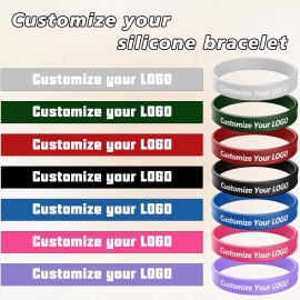 Custom Silicone Wristbands (Print/Engrave/Emboss/Deboss)