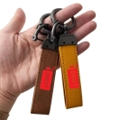Luxury Suede Keychain with Key Ring & Lanyard