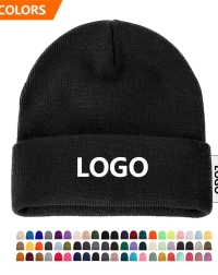 Custom Embroidery/Jacquard Acrylic Knit Winter Hats